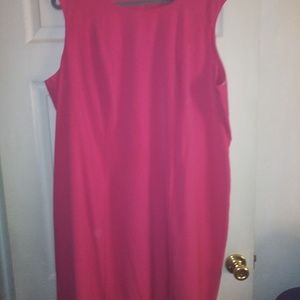 Plus size fuschia pink dress